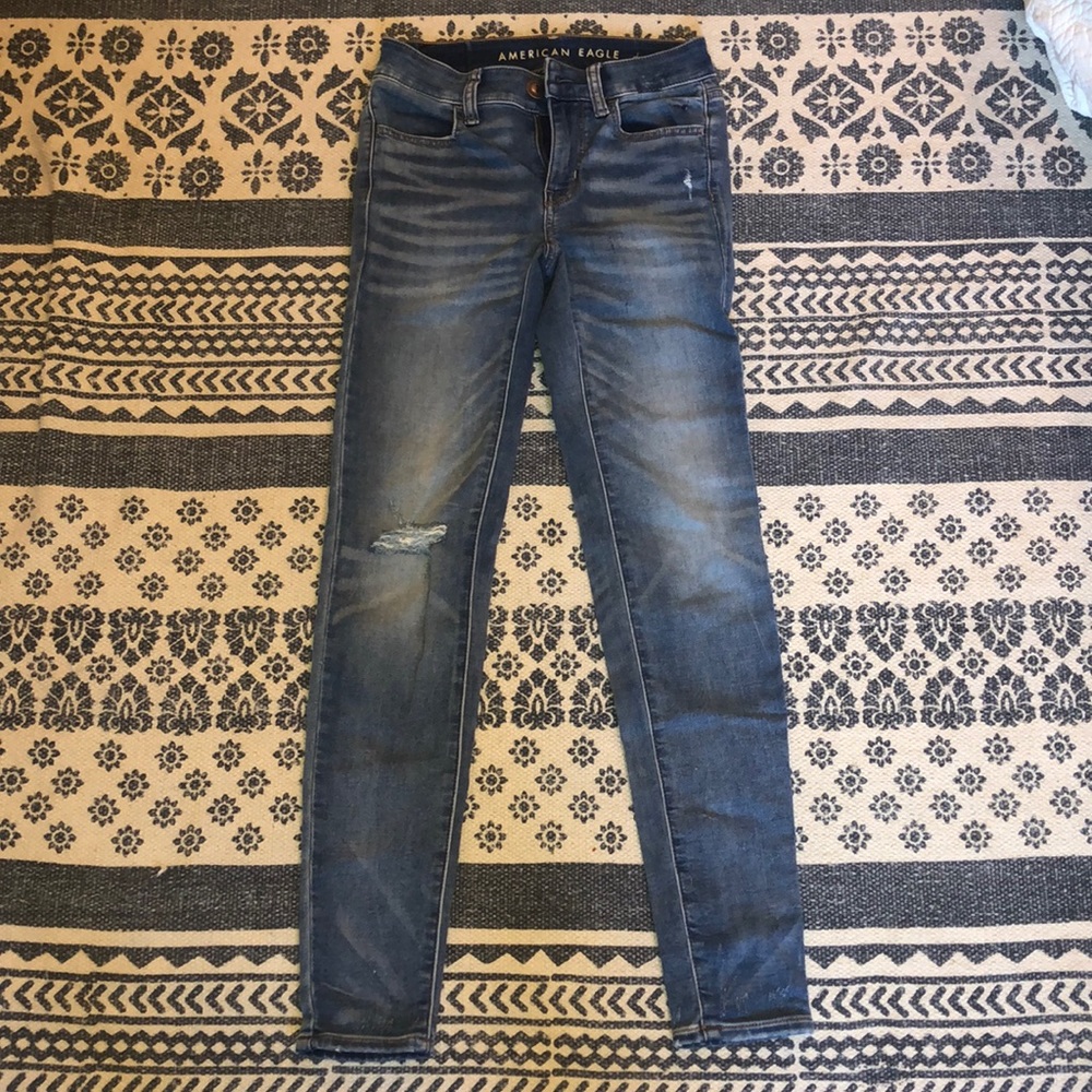 American Eagle Blue Jegging Size: 00